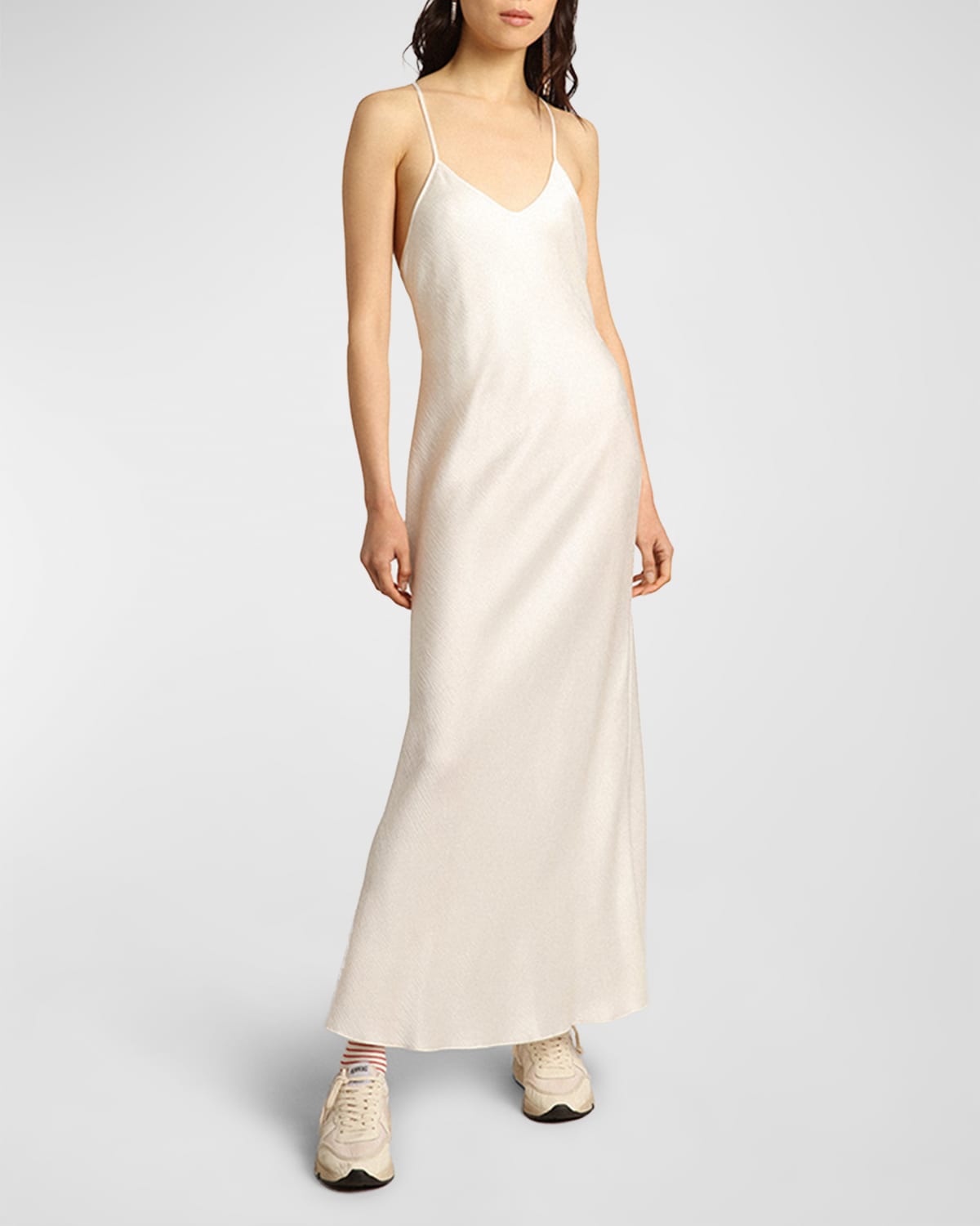 Blues Stripe Maxi Dress : M