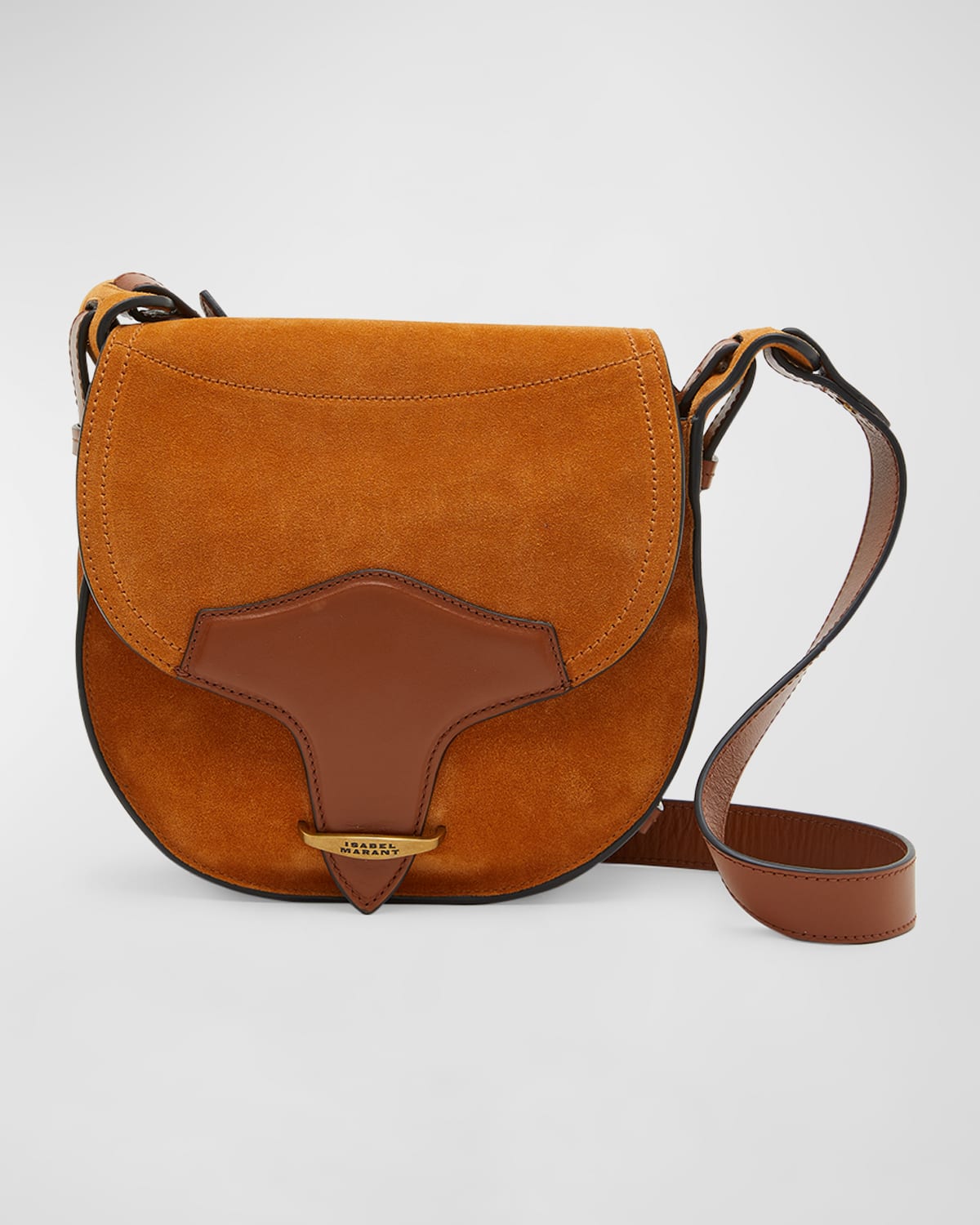 Isabel Marant Nessah Zip Leather Shoulder Bag Neiman Marcus