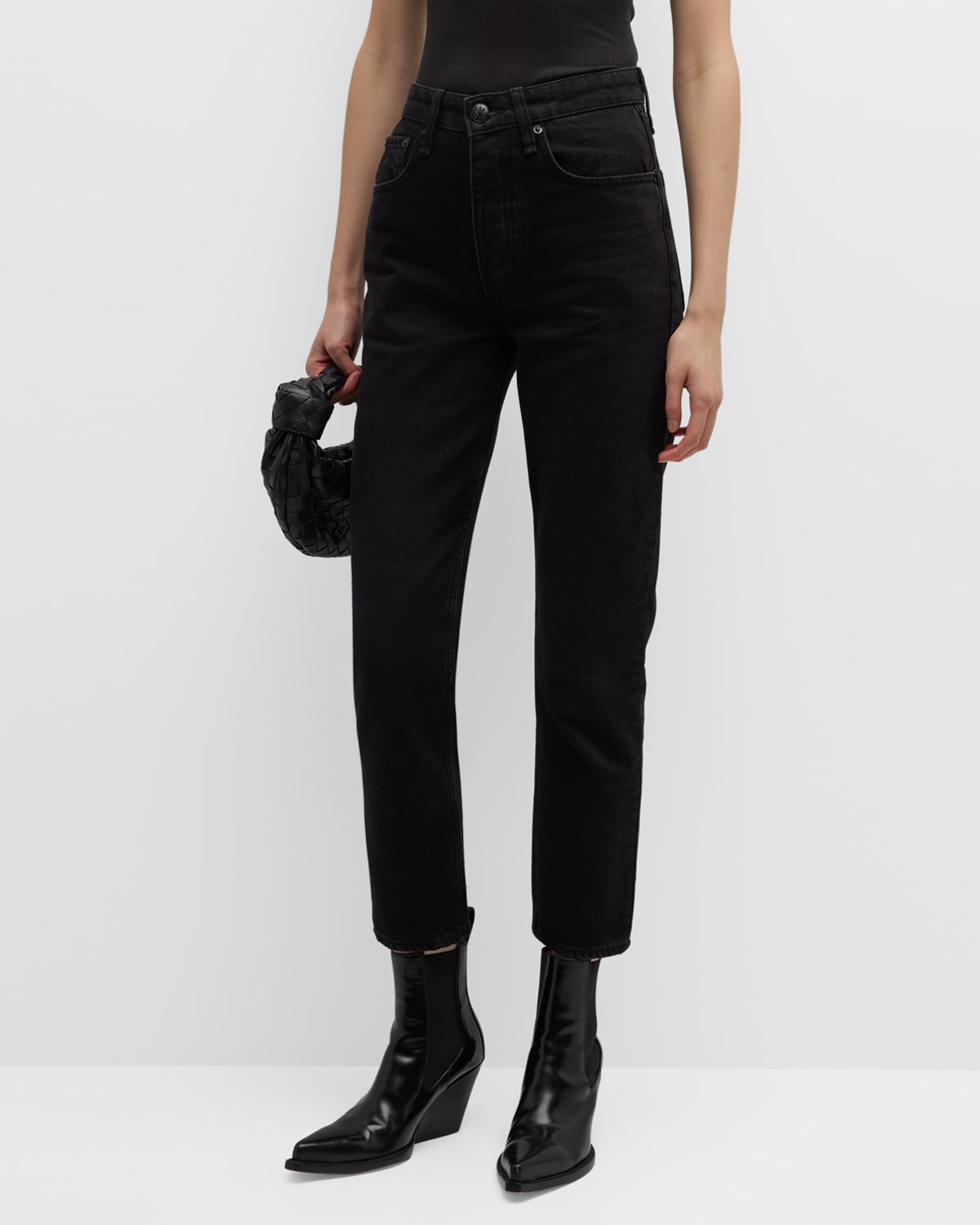 rag & bone Nina High Waist Ankle Flare Jeans in Poppy1 , Size 29