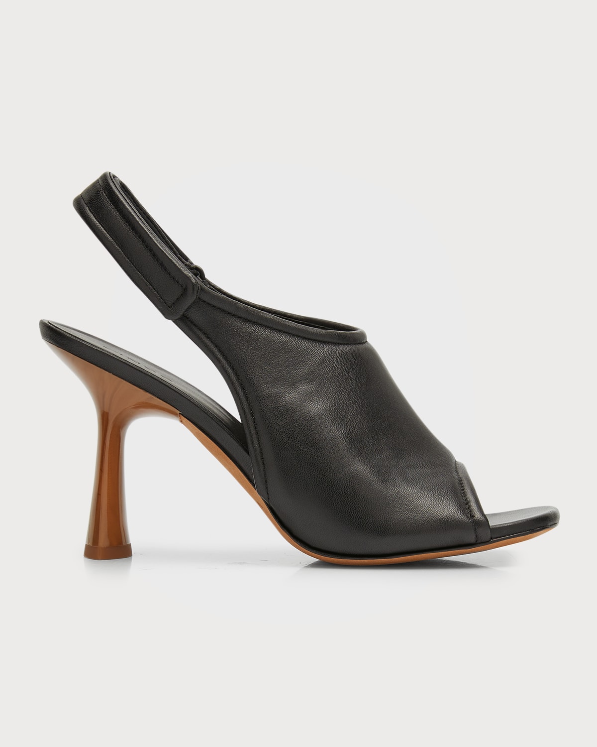 Genius Sandal Slingback Black/Brown Calfskin Leather