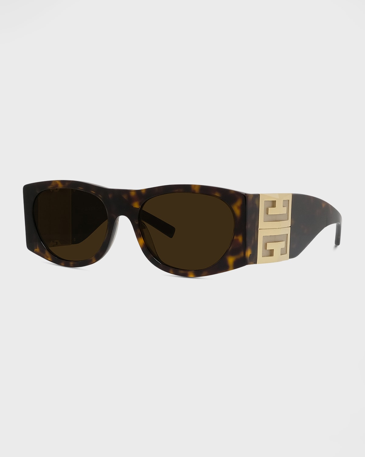 Givenchy Men's Foldable 4G Metal Cat Eye Sunglasses | Neiman Marcus