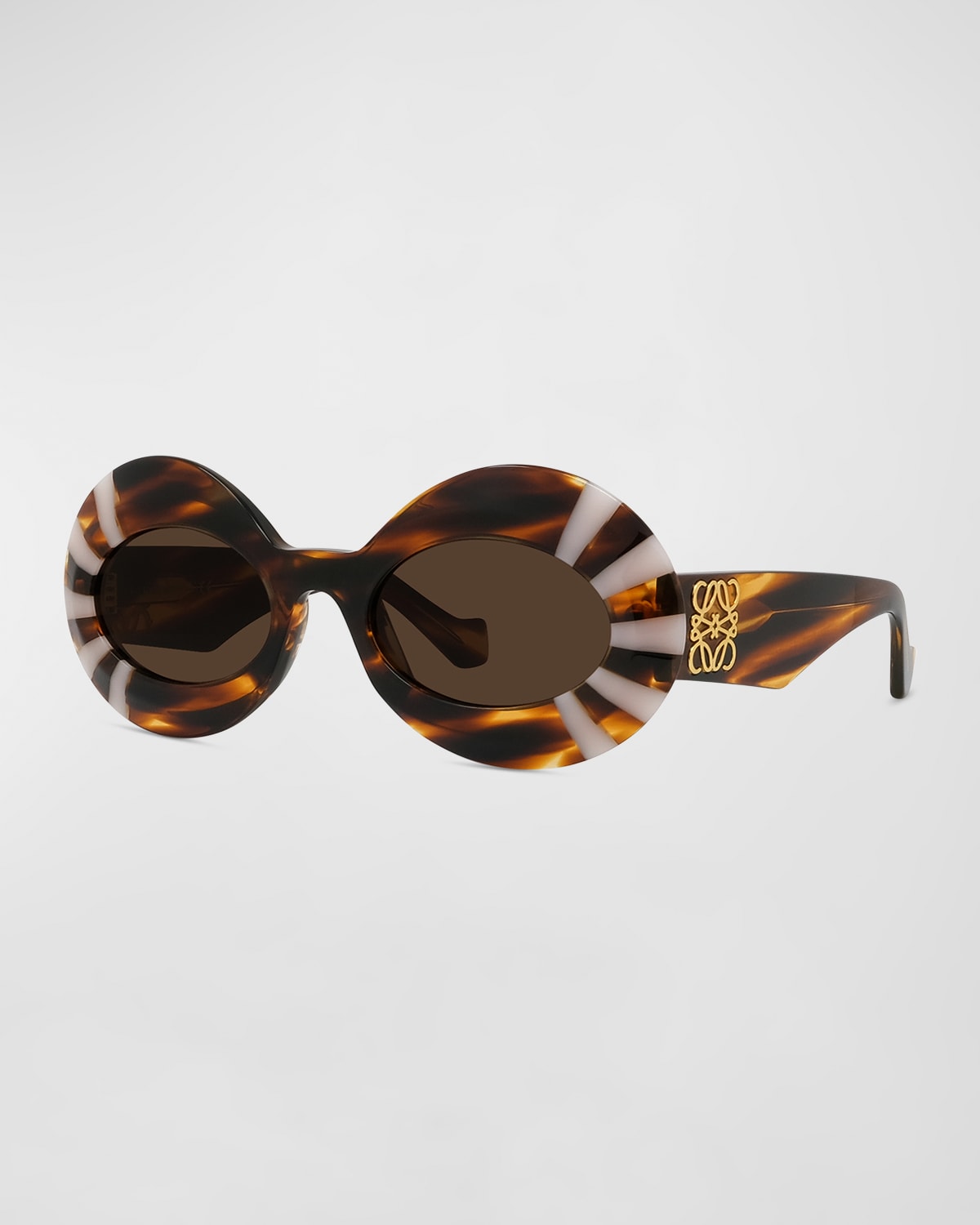 Loewe Flame Acetate Oval Sunglasses Neiman Marcus