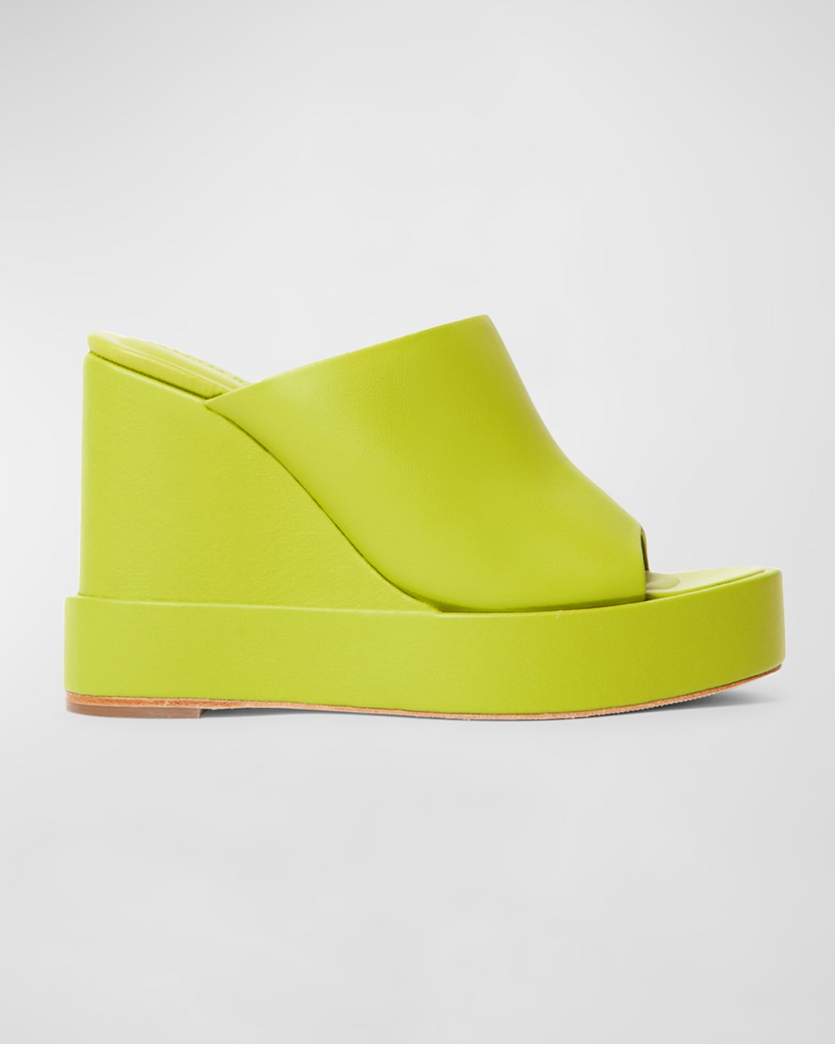 Paloma Barcelo Luna Leather Wedge Sandals | Neiman Marcus