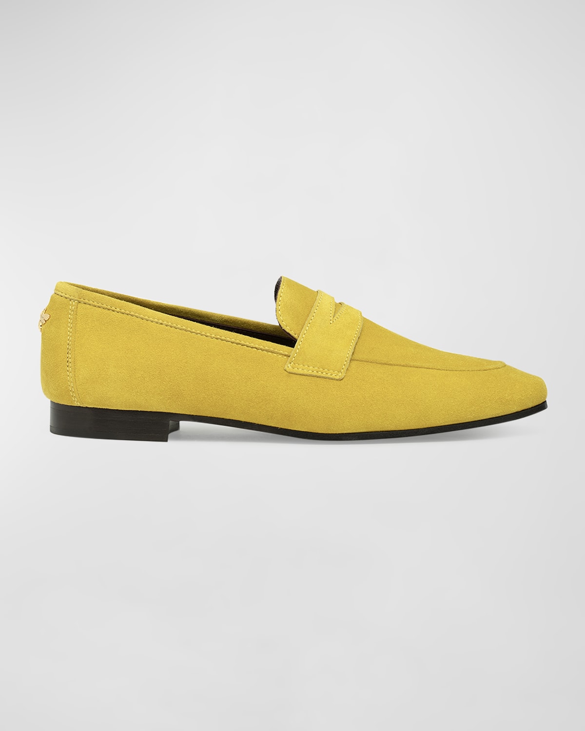VogeLuxe | Men’s Modern Suede Penny Strap Platform Loafers main image 1