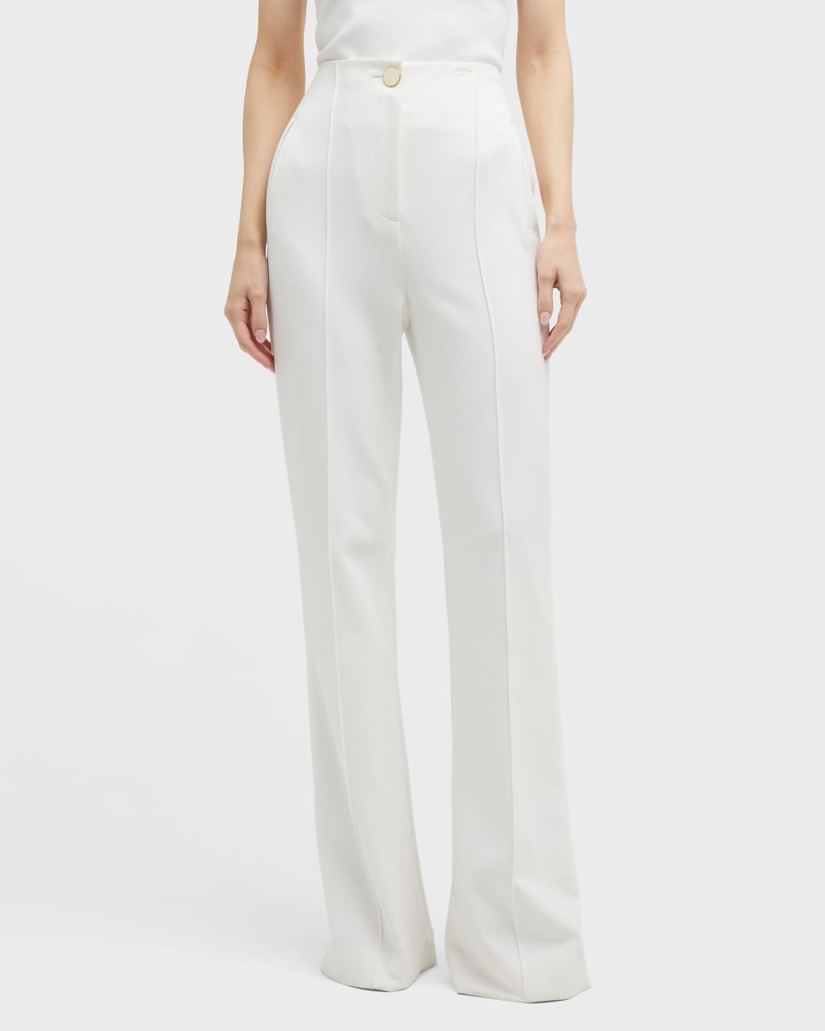 Veronica Beard Tonelli Plaid Wide-Leg Suit Pants | Neiman Marcus