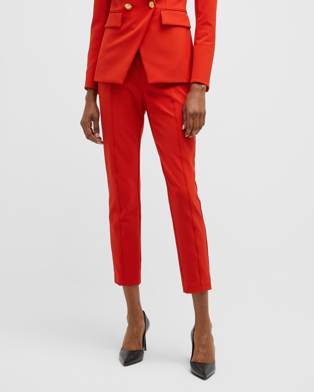 Theory PintuckFront Suit Pants Neiman Marcus