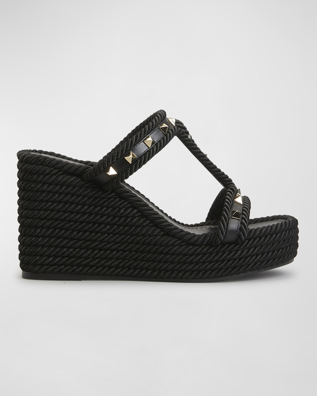 rockstud espadrille slide