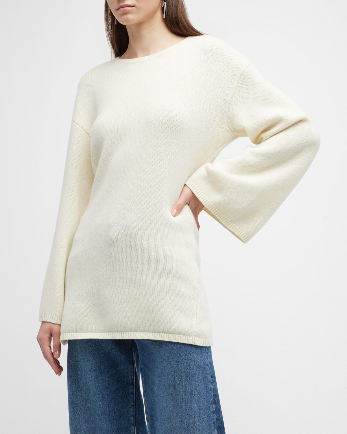 Toteme Cashmere CableKnit Sweater Neiman Marcus