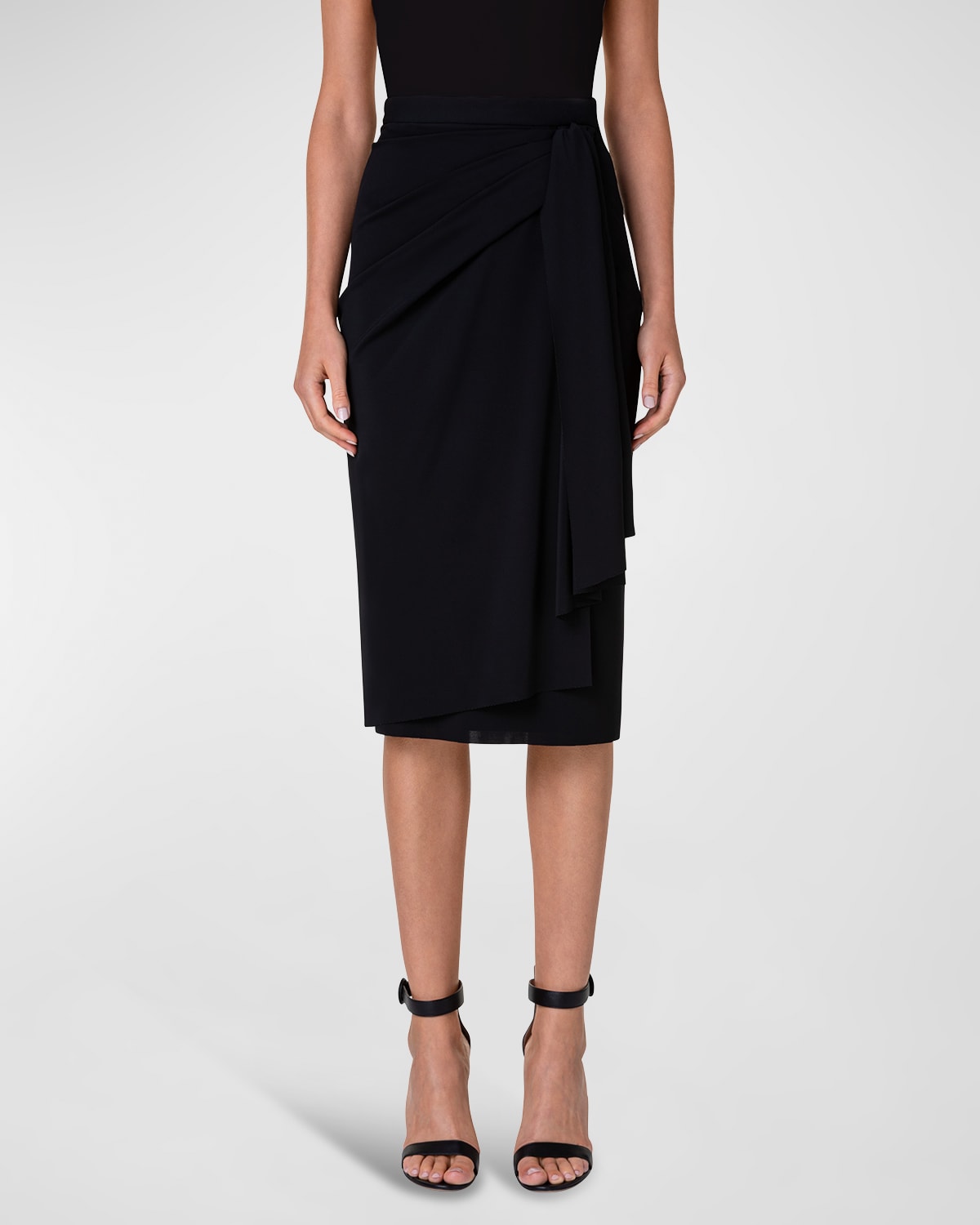 Akris Embroidered Tulle Maxi Skirt Neiman Marcus