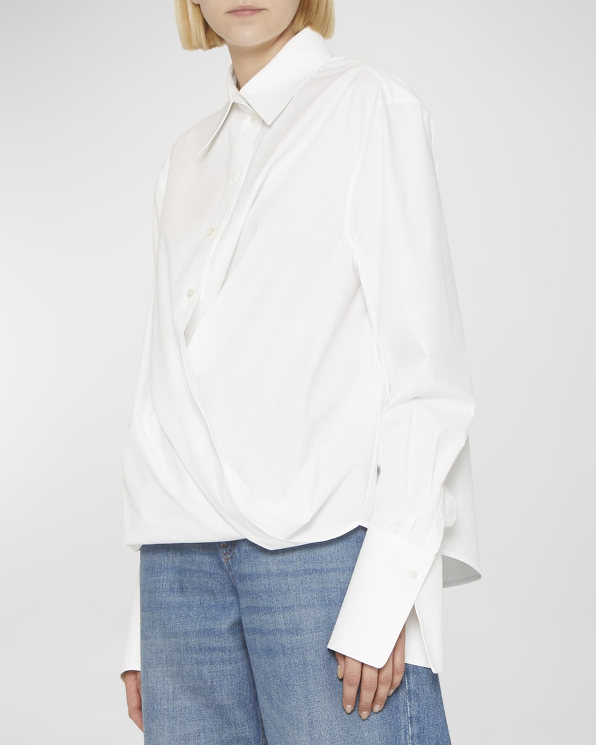 Jason Wu Short-Sleeve Quilted Crop Top | Neiman Marcus