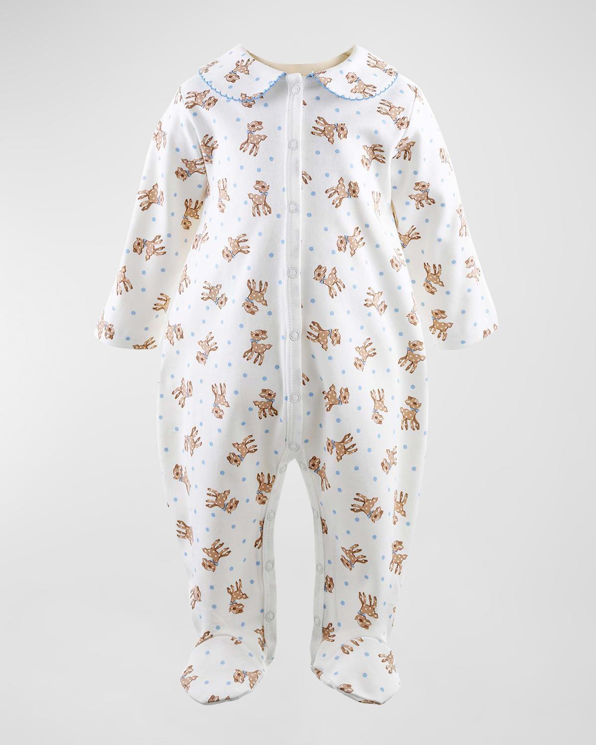 Rachel Riley Girl's Candy Cane BabyGro Footie Pajamas, Size 1M-12M ...