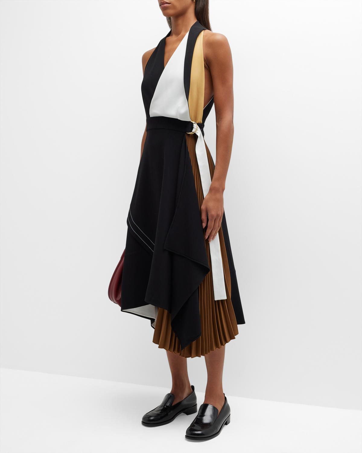 Robe Cocktail Proenza Schouler En Velours Noir - Taille 6 - Occasion En Très Bon état