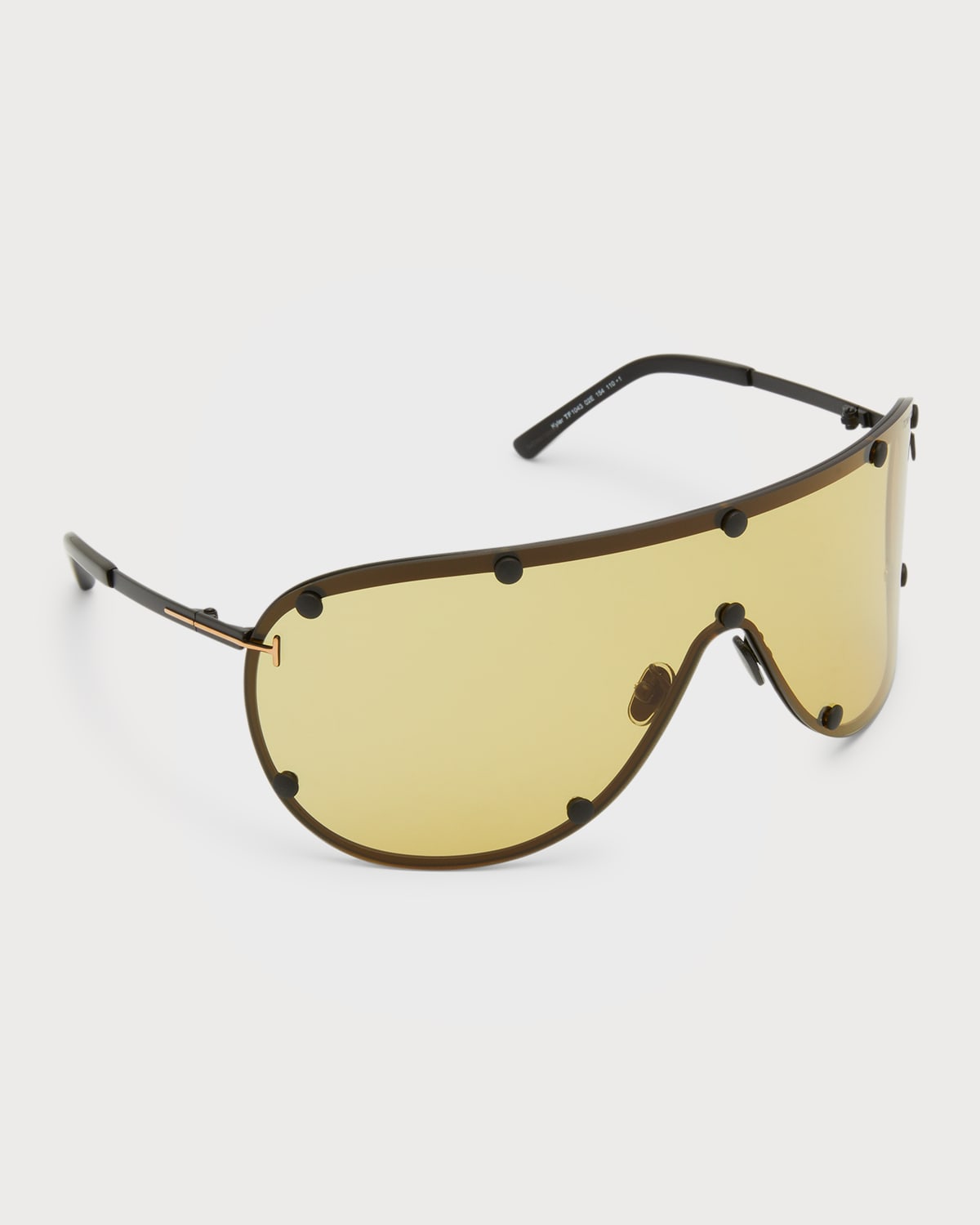 TOM FORD Men's Pavlos02 Metal FlatTop Shield Sunglasses Neiman Marcus