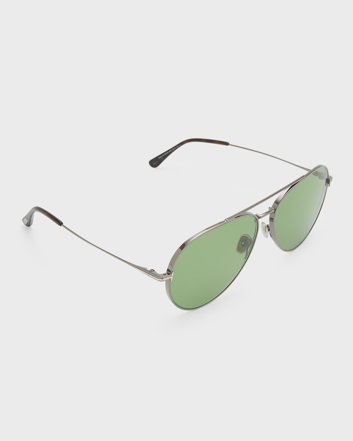 TOM FORD Men's Jake Round Metal Double-Bridge Sunglasses | Neiman Marcus