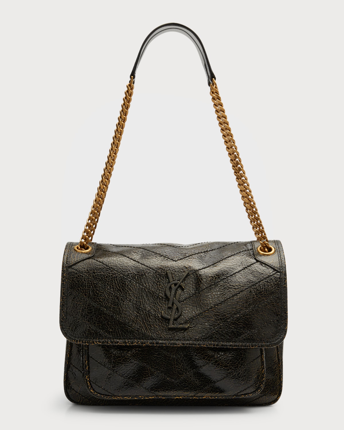 niki medium ysl monogram flap shoulder bag