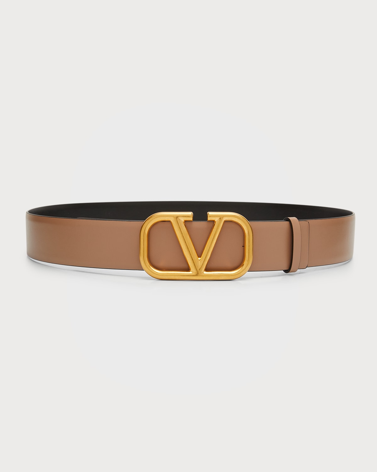 Valentino Garavani VLOGO Leather Belt | Neiman Marcus