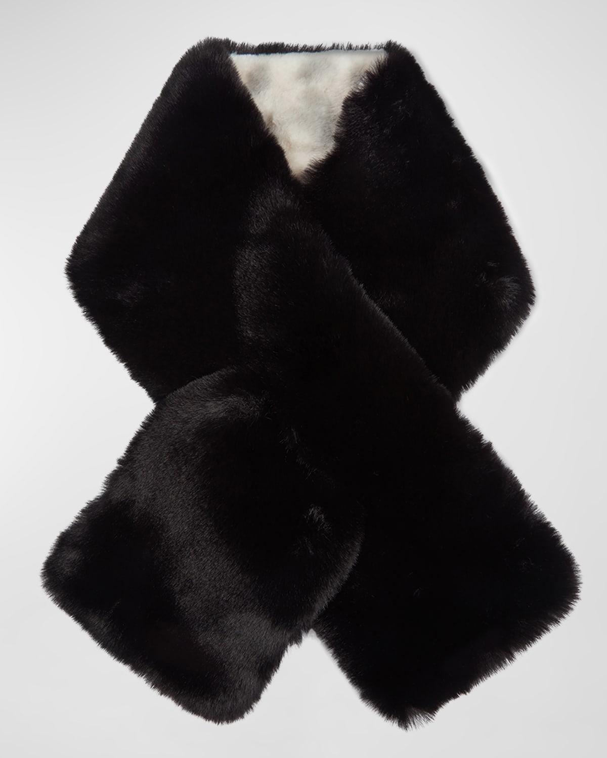 Jocelyn Ruffle FauxFur PullThrough Scarf Neiman Marcus
