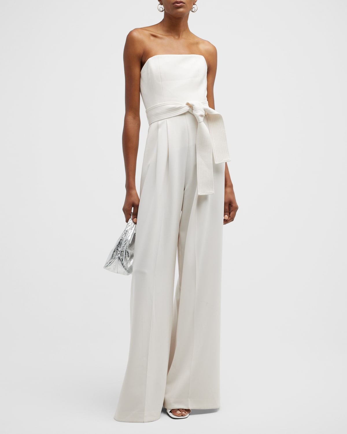 Strapless Wide Leg Jumpsuit