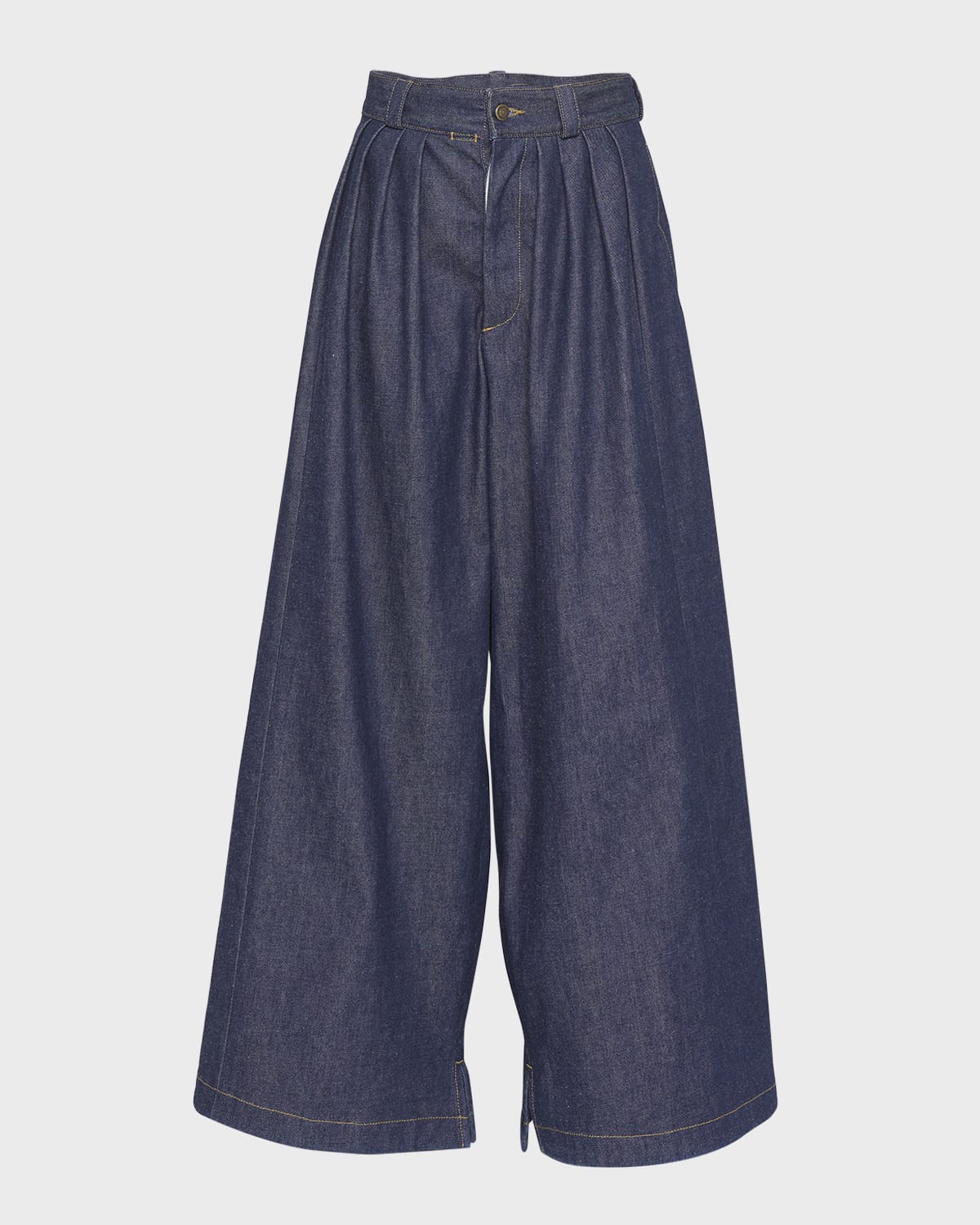 Khaite Rico Pleated WideLeg Pants Neiman Marcus