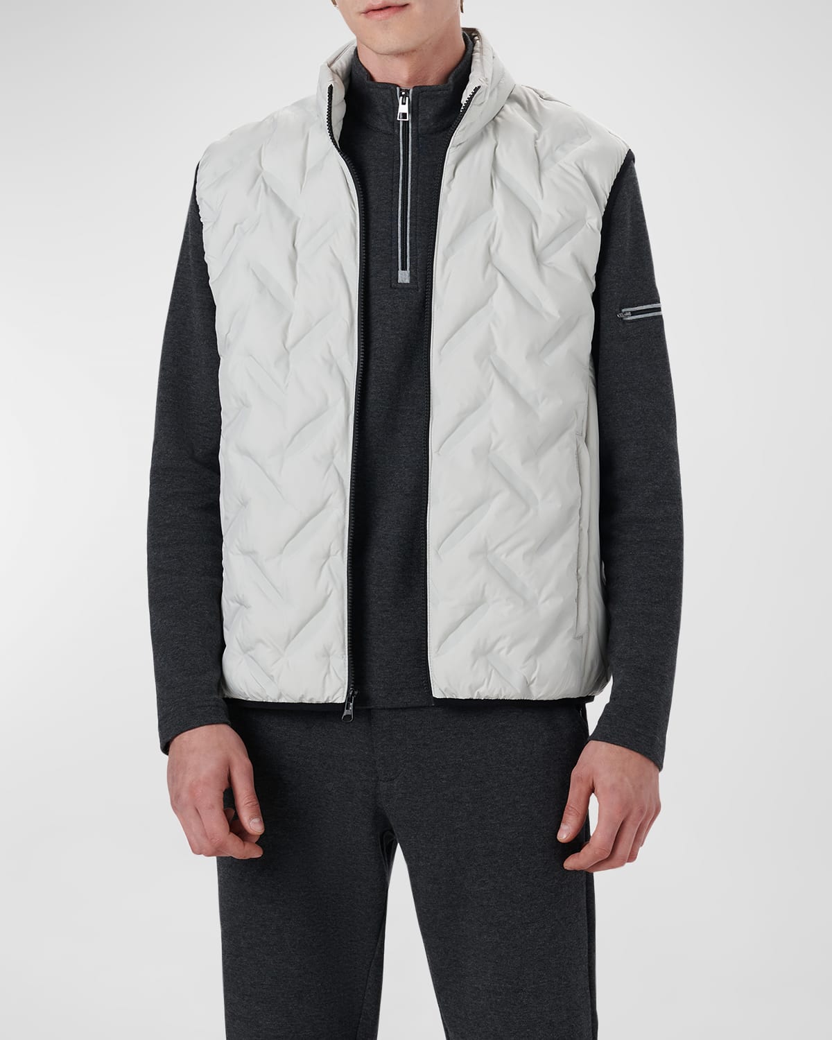 Bugatchi Men's WaterRepellent EcoDown® Nylon Blouson Jacket Neiman