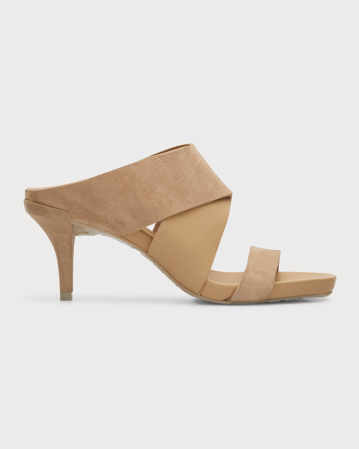 Pedro Garcia Clea Padded Goatskin Kitten-Heel Sandals | Neiman Marcus