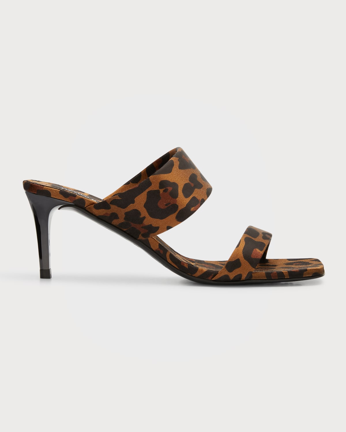 Pedro Garcia Clea Padded Goatskin Kitten-Heel Sandals | Neiman Marcus