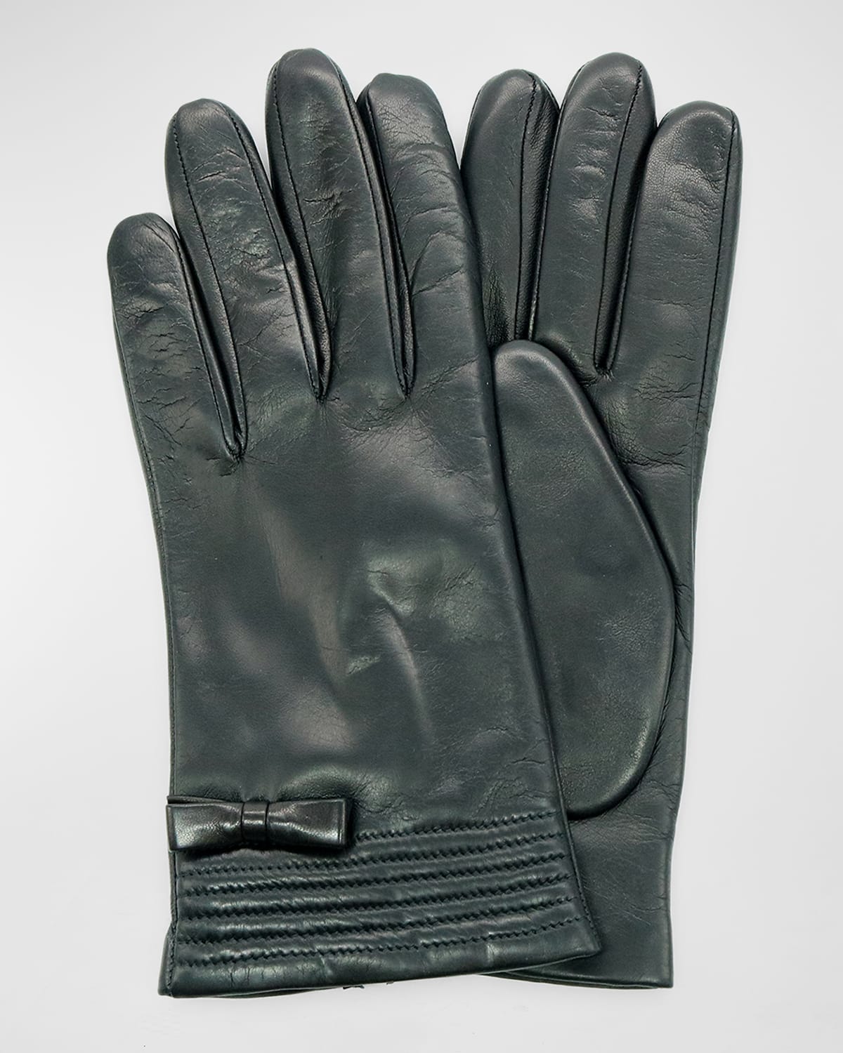 Portolano Buckle Leather Gloves Neiman Marcus