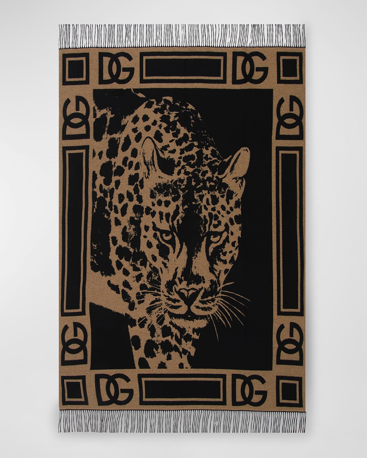 Dolce&Gabbana Casa Leopard Cashmere Throw Blanket Neiman Marcus
