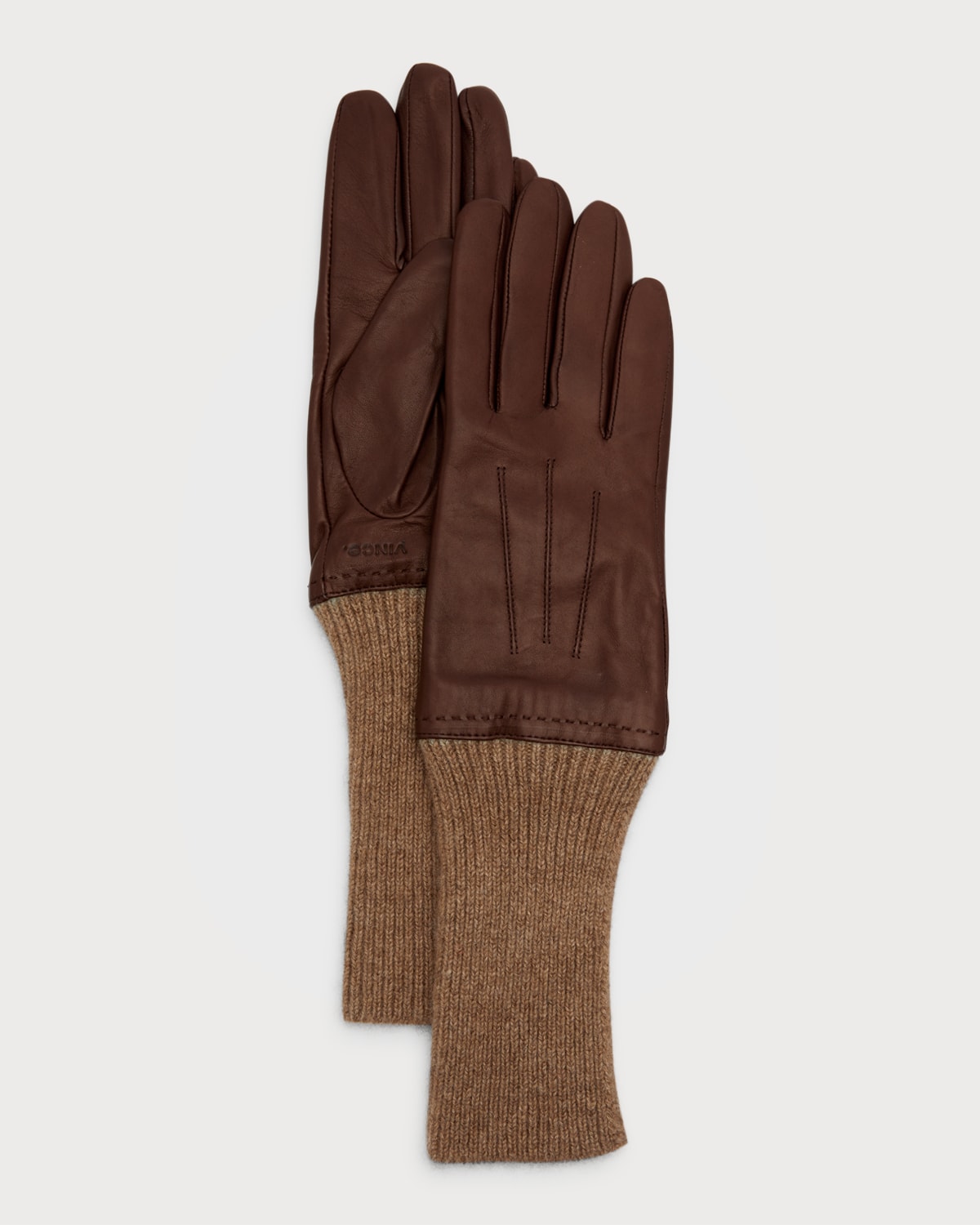 Vince Ribbed Cashmere Fingerless Gloves Neiman Marcus