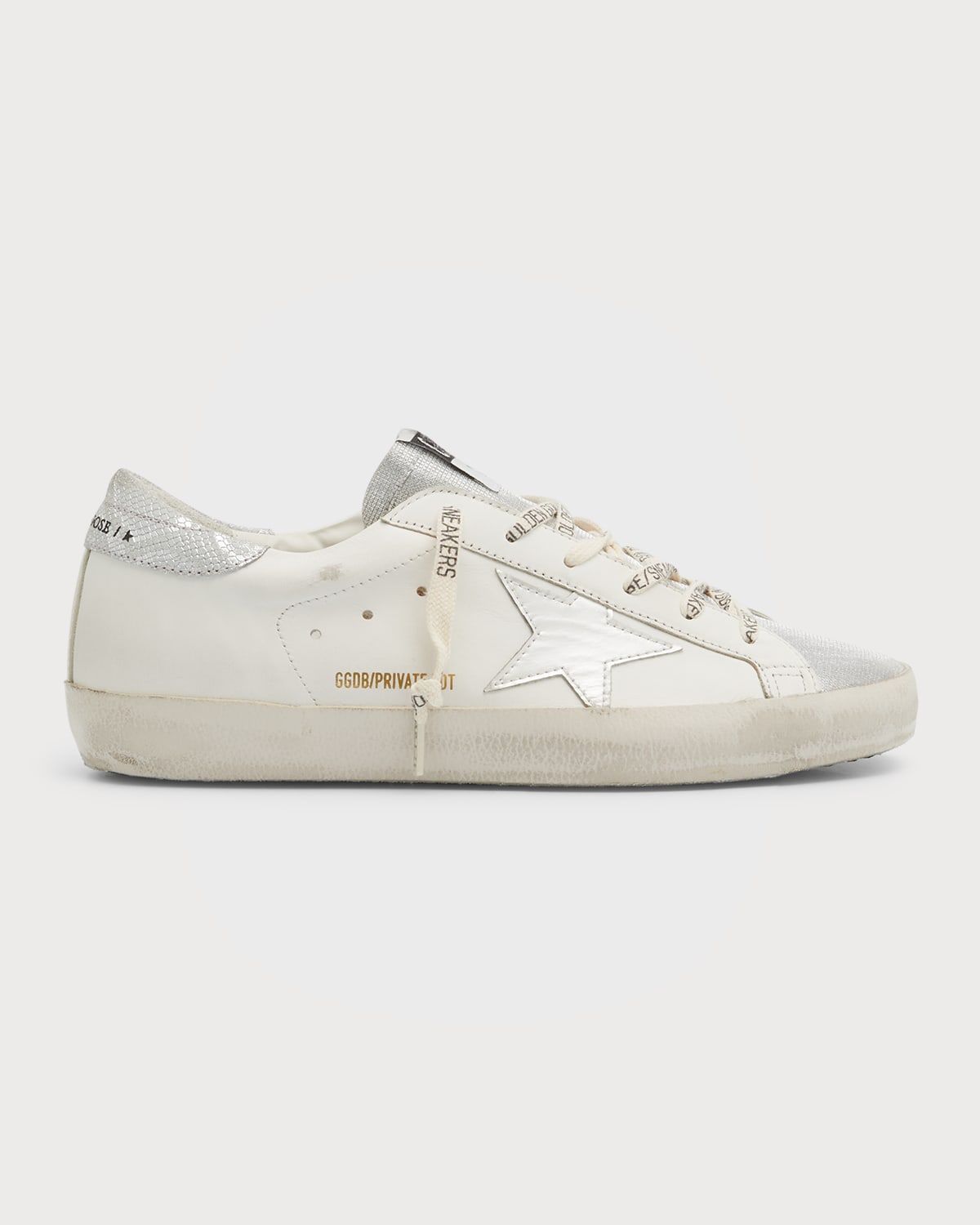 Golden Goose Superstar Metallic Embossed Low-Top Sneakers | Neiman Marcus