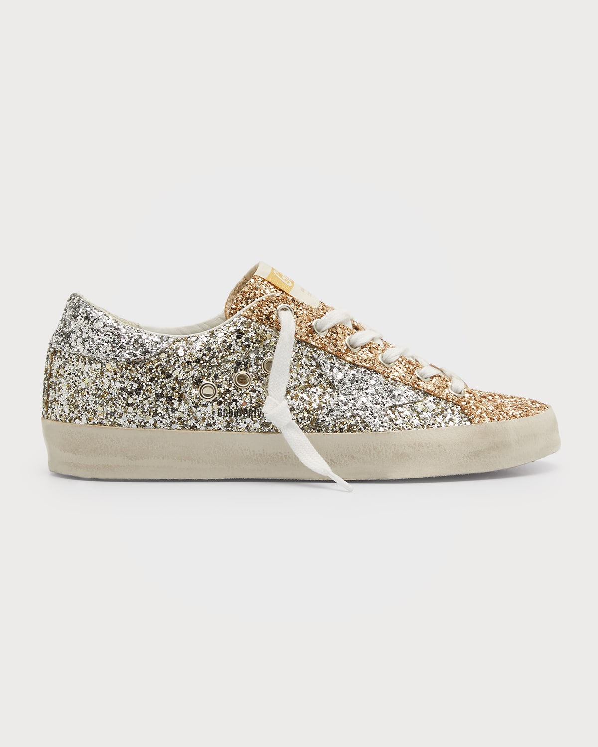 Golden Goose Superstar Glitter Bow LowTop Sneakers Neiman Marcus