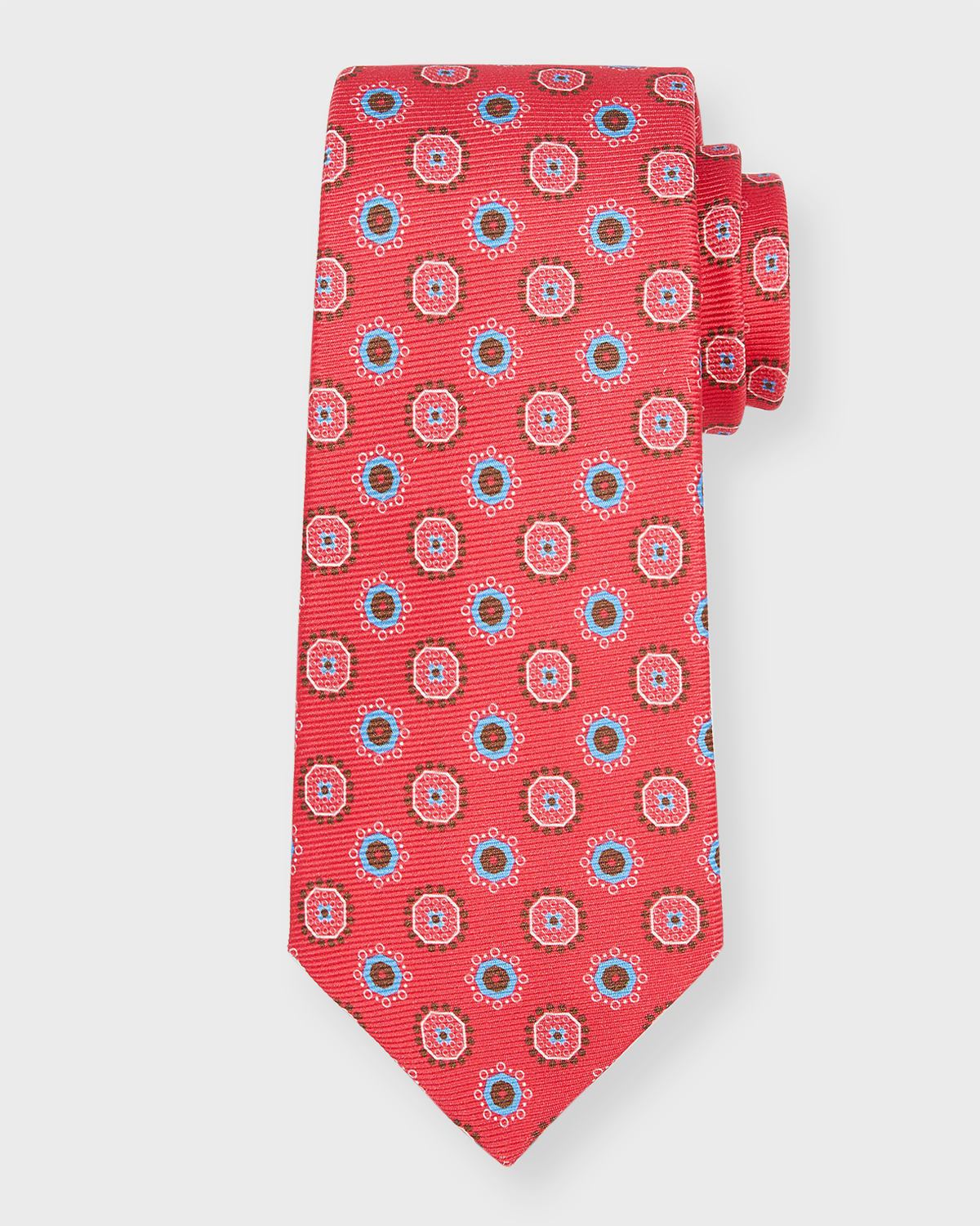medallion print tie