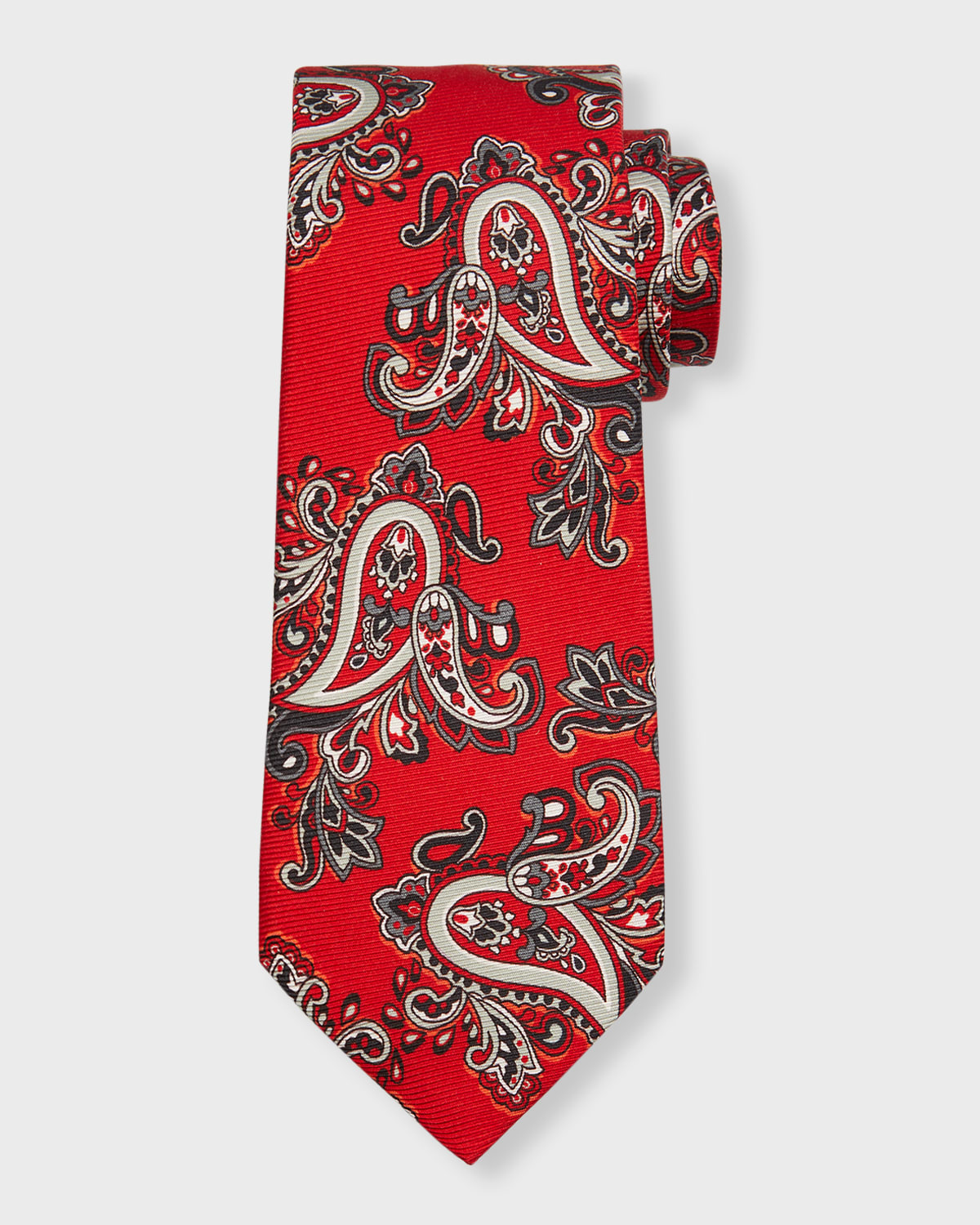 medallion print tie