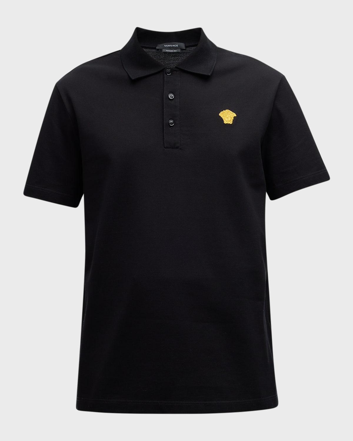 Versace Men's GrecaCollar Polo Shirt Neiman Marcus