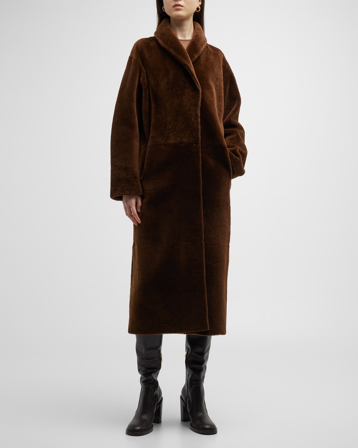 Gushlow and Cole Reversible Long Shearling Coat Neiman Marcus