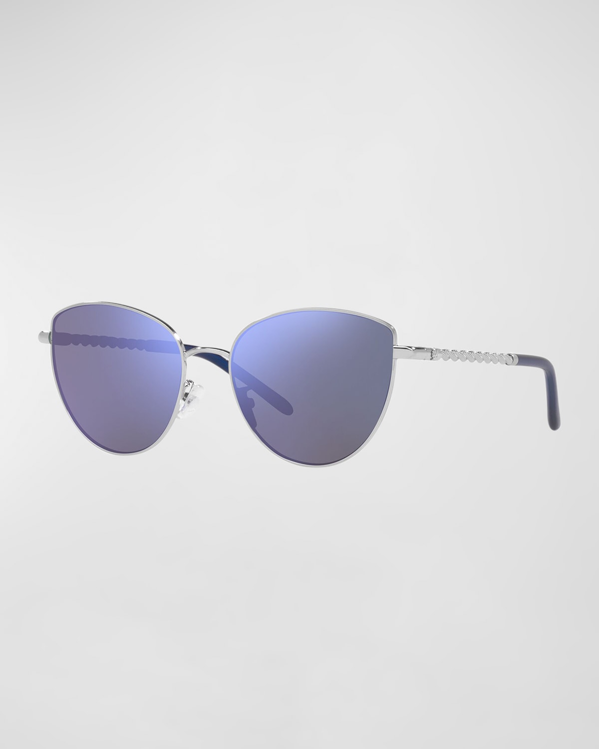 Tory Burch Twisted Metal CatEye Sunglasses Neiman Marcus