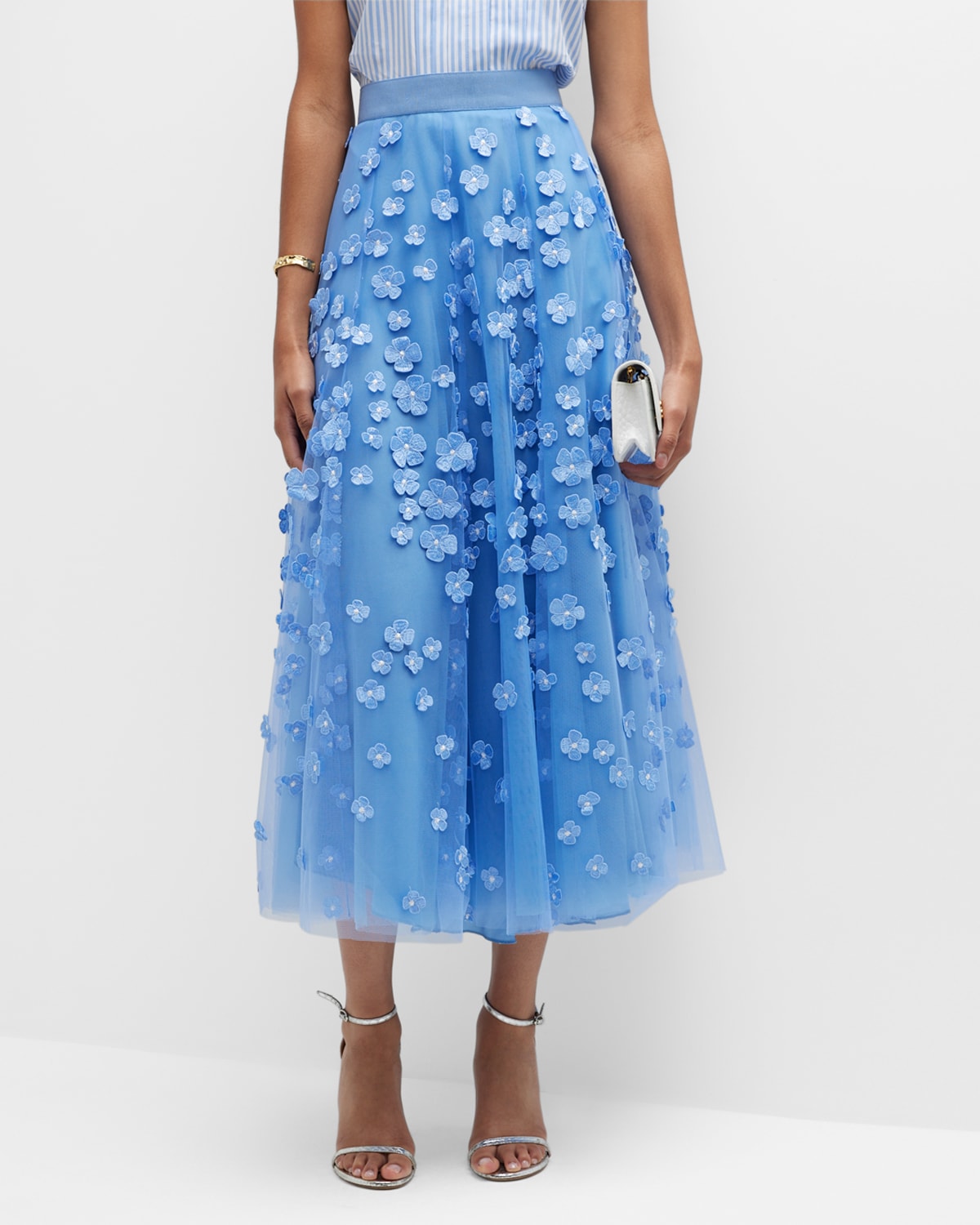 akris punto tulle skirt
