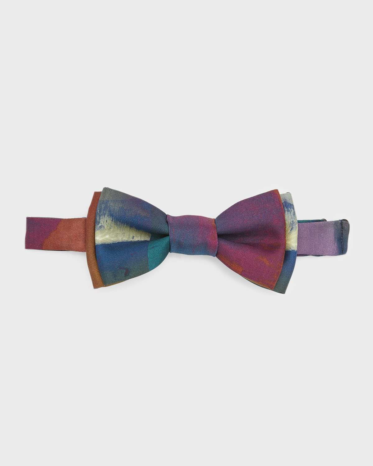 Stefano Ricci Men's Silk Bow Tie with Tonal Crystals Neiman Marcus