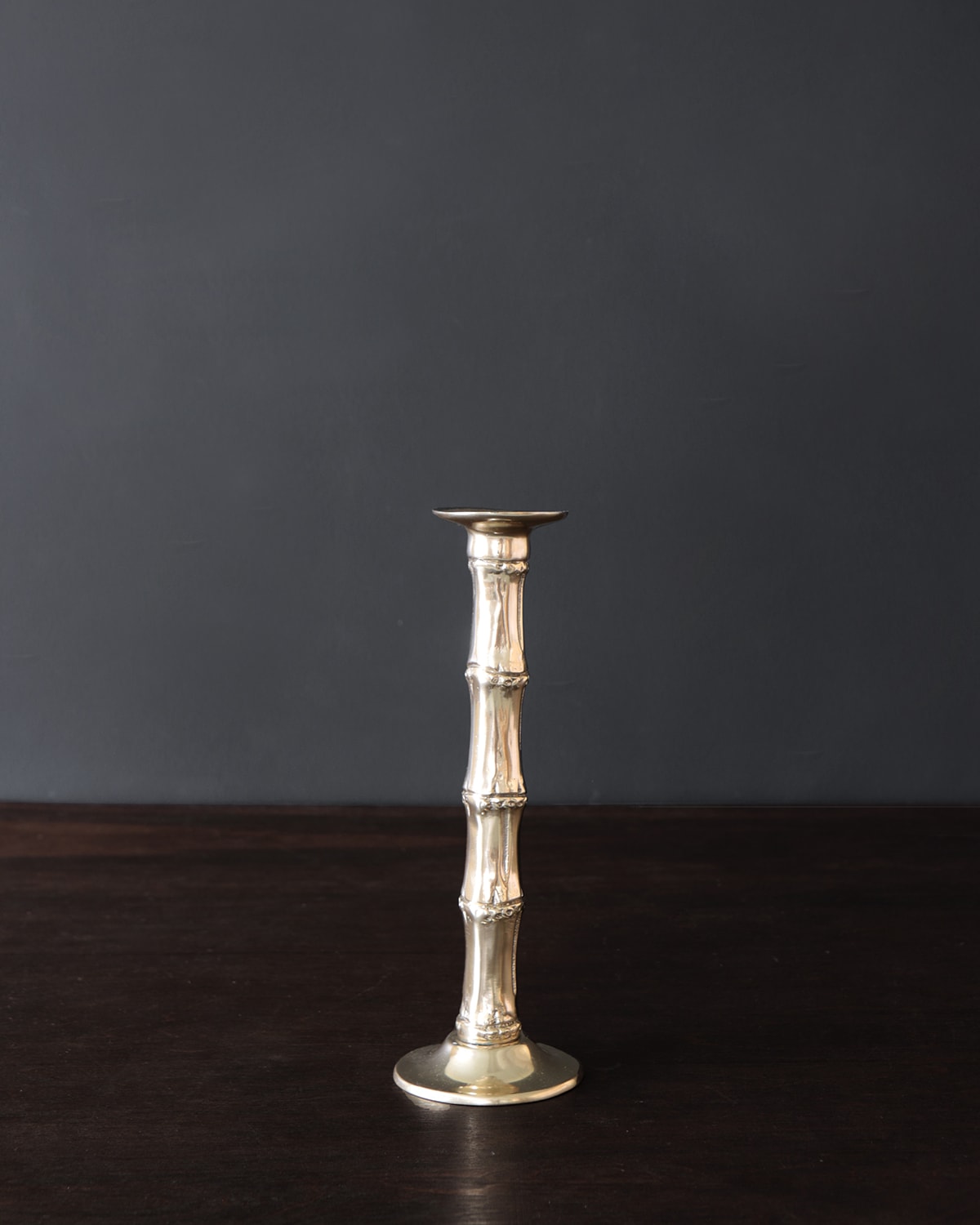 Beatriz Ball SIERRA MODERN Bamboo Small Candlestick Holder (Gold