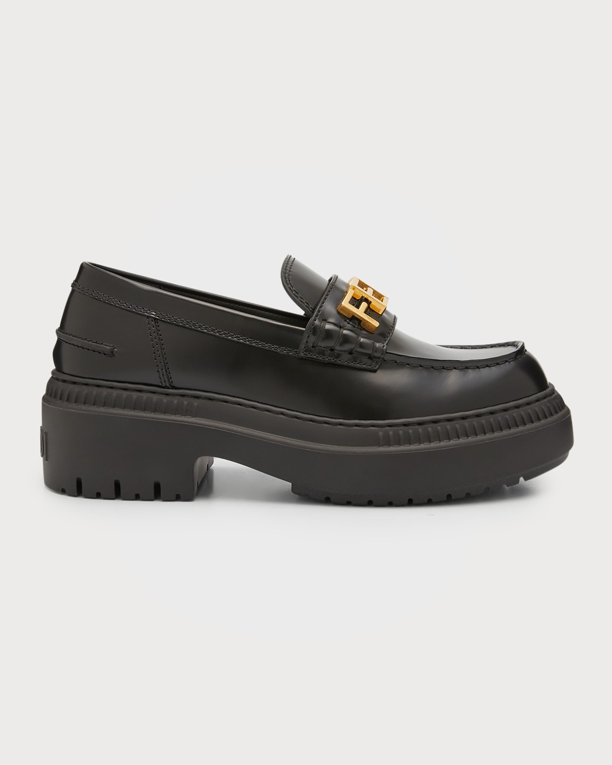 NeroGiardini Leather Bit Strap Loafers | Neiman Marcus