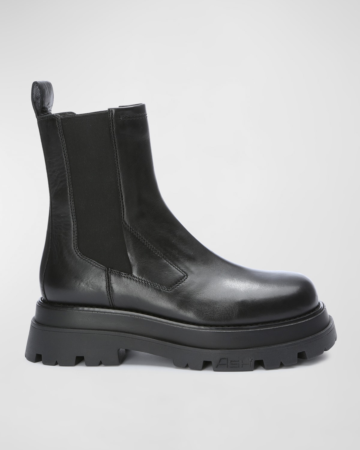 justina waterproof leather chelsea booties