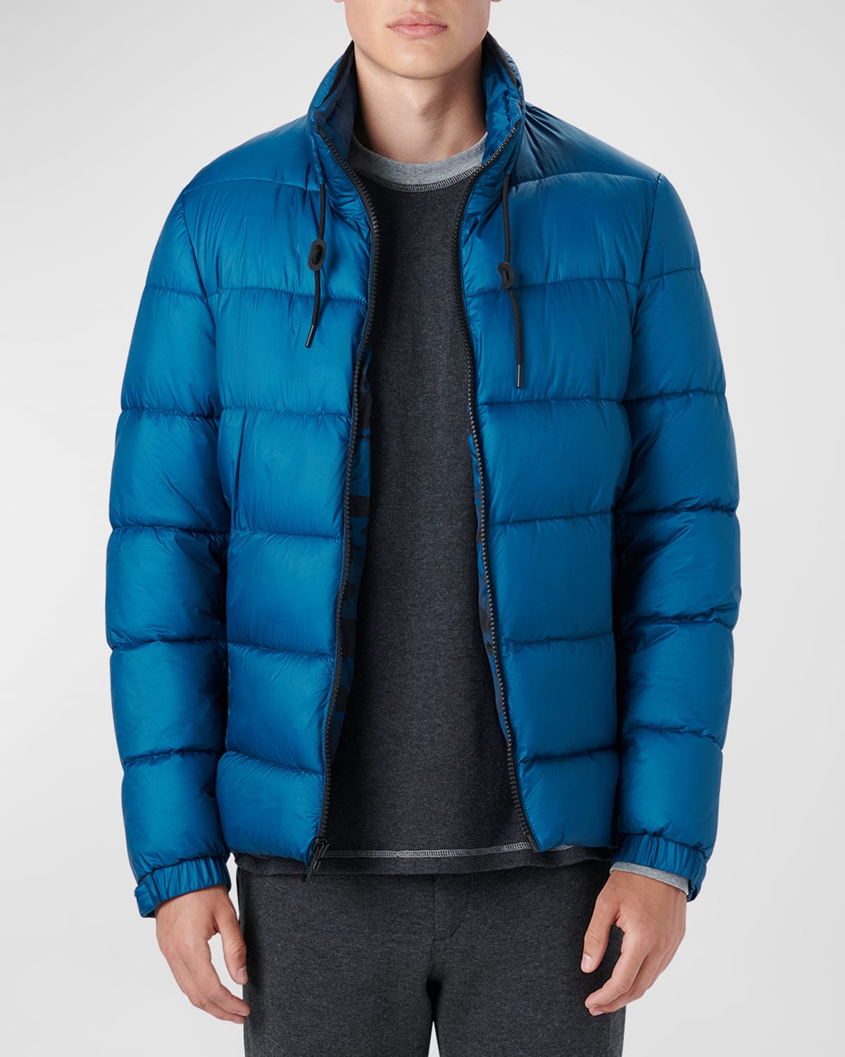 Bugatchi Men's WaterRepellent EcoDown® Nylon Blouson Jacket Neiman