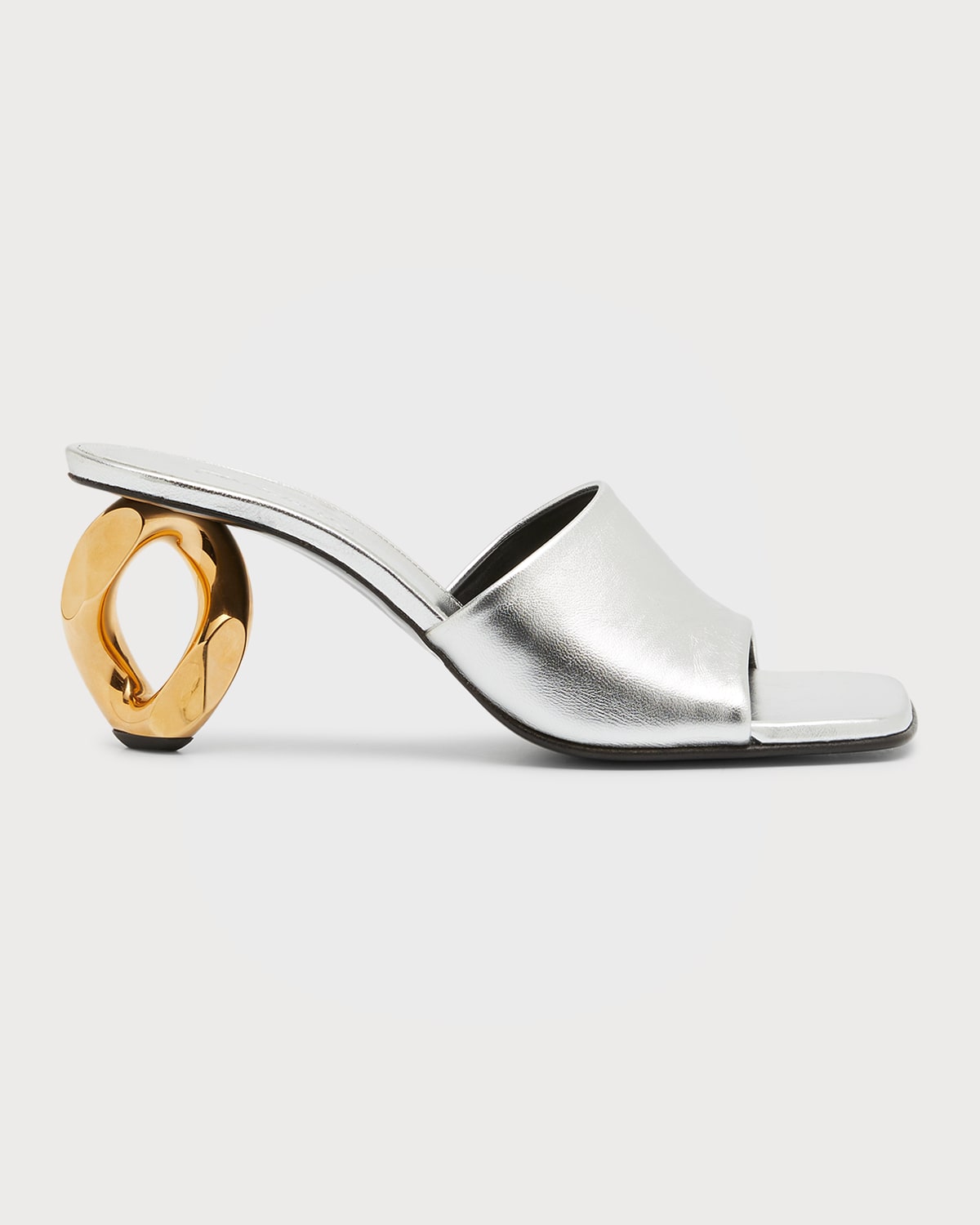 JW Anderson Slouchy ChainHeel Mid Boots Neiman Marcus