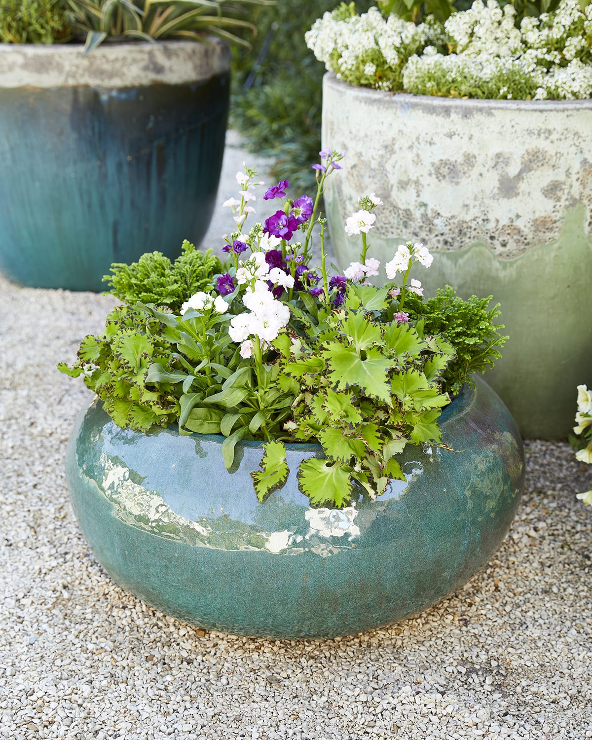 Emissary Trading Round Ceramic Planter Neiman Marcus