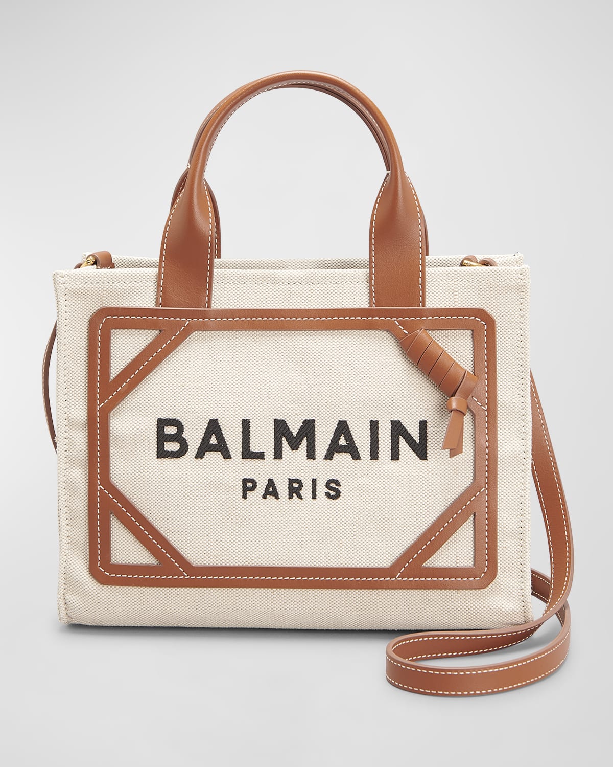 Balmain B Army Logo Monogram Shopper Tote Bag | Neiman Marcus