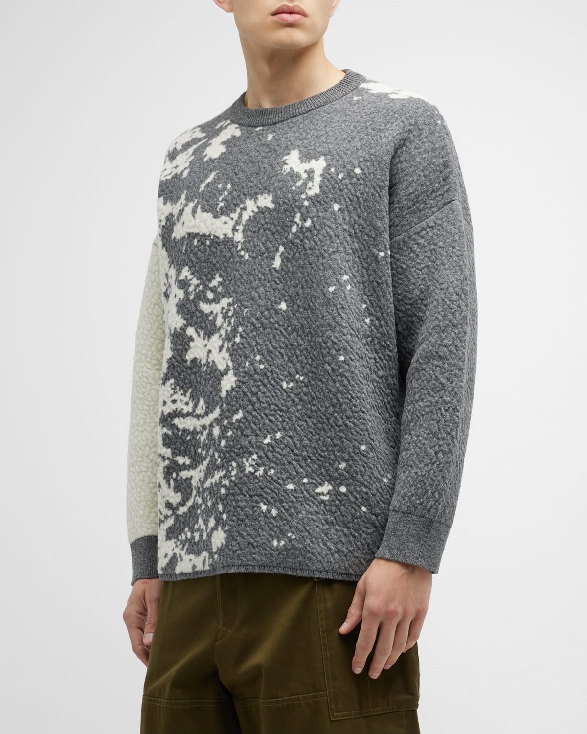 Fourlaps Men's Signature Fleece Comeback Crewneck Sweater | Neiman Marcus