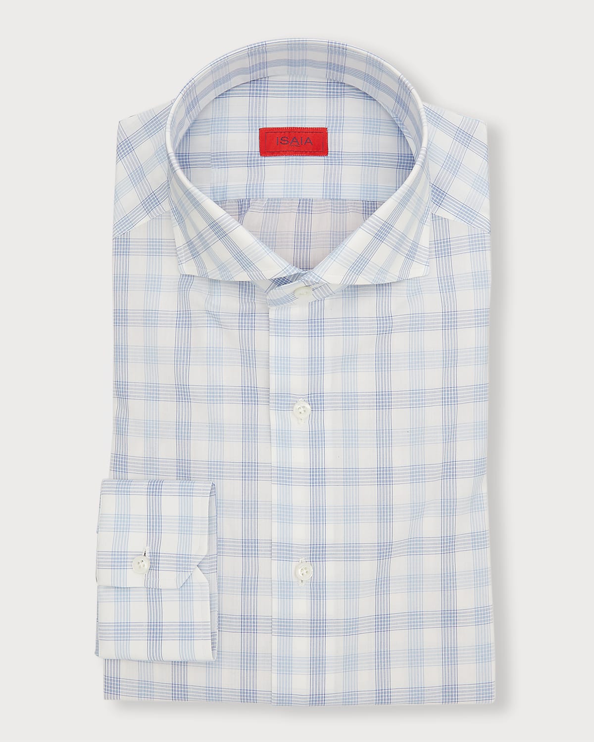 Isaia Houndstooth Cotton Dress Shirt Neiman Marcus