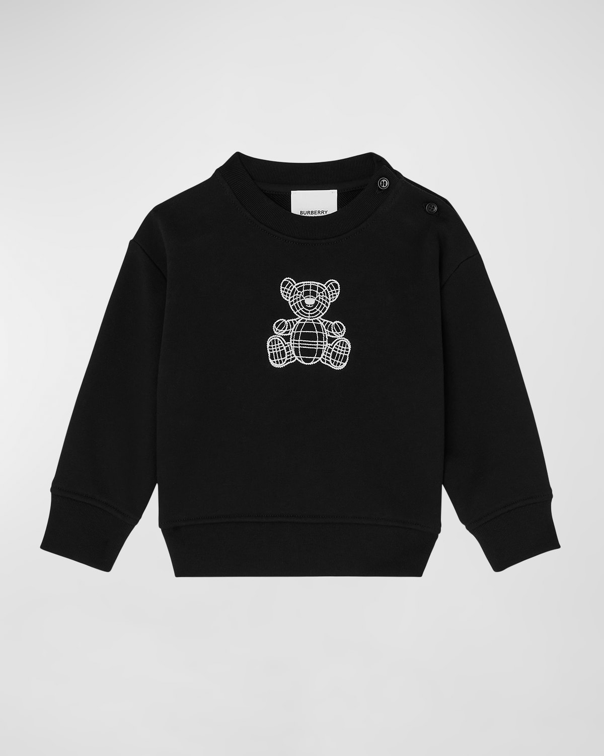 Burberry Boy's Oak Leaf Crest Logo-Print Teddy Sweatshirt, Size 6M-2 ...