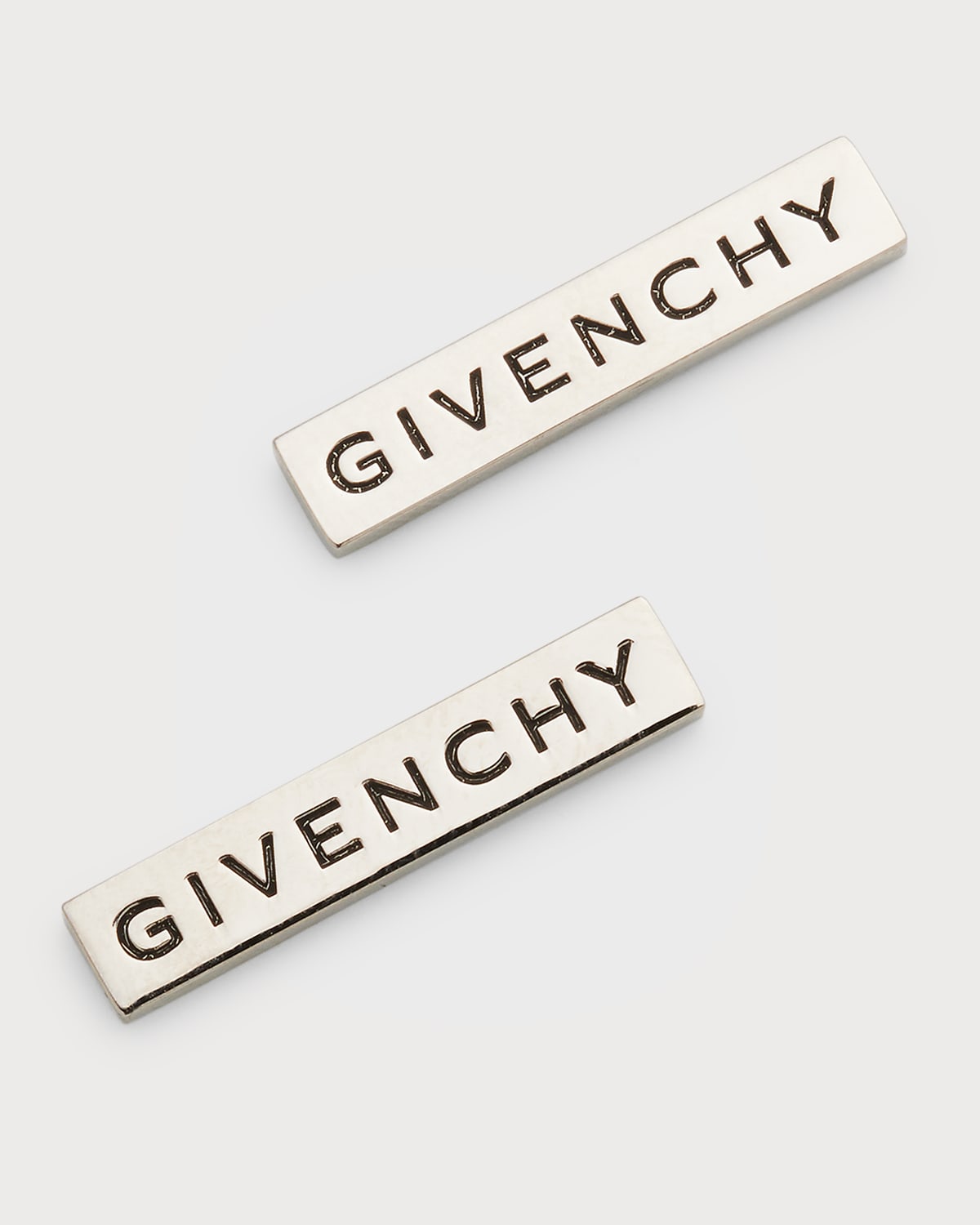 Givenchy Logo Nameplate Stud Earrings | Neiman Marcus