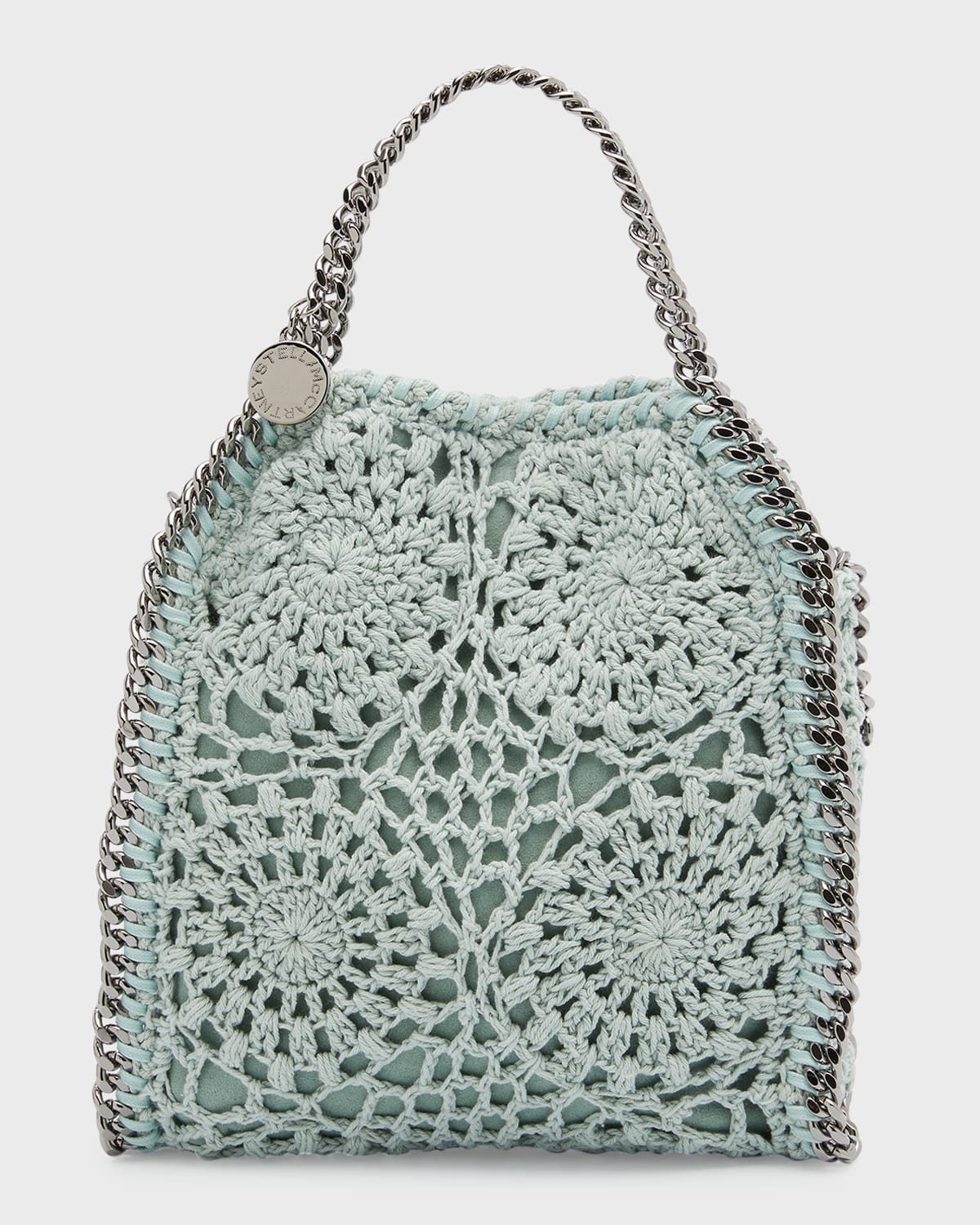 Stella McCartney Mini Crochet Cotton Chain Tote Bag Neiman Marcus